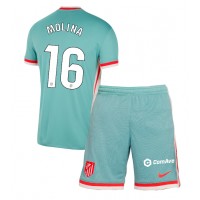 Camisa de time de futebol Atletico Madrid Nahuel Molina #16 Replicas 2º Equipamento Infantil 2024-25 Manga Curta (+ Calças curtas)